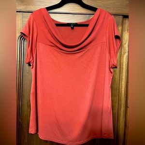 Beautiful Burnt Orange Blouse Banana Republic L